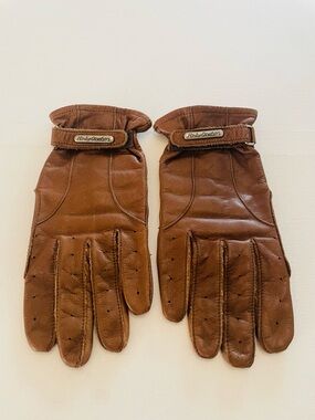 Vintage Harley Davidson Women’s Leather Riding Gloves Size M